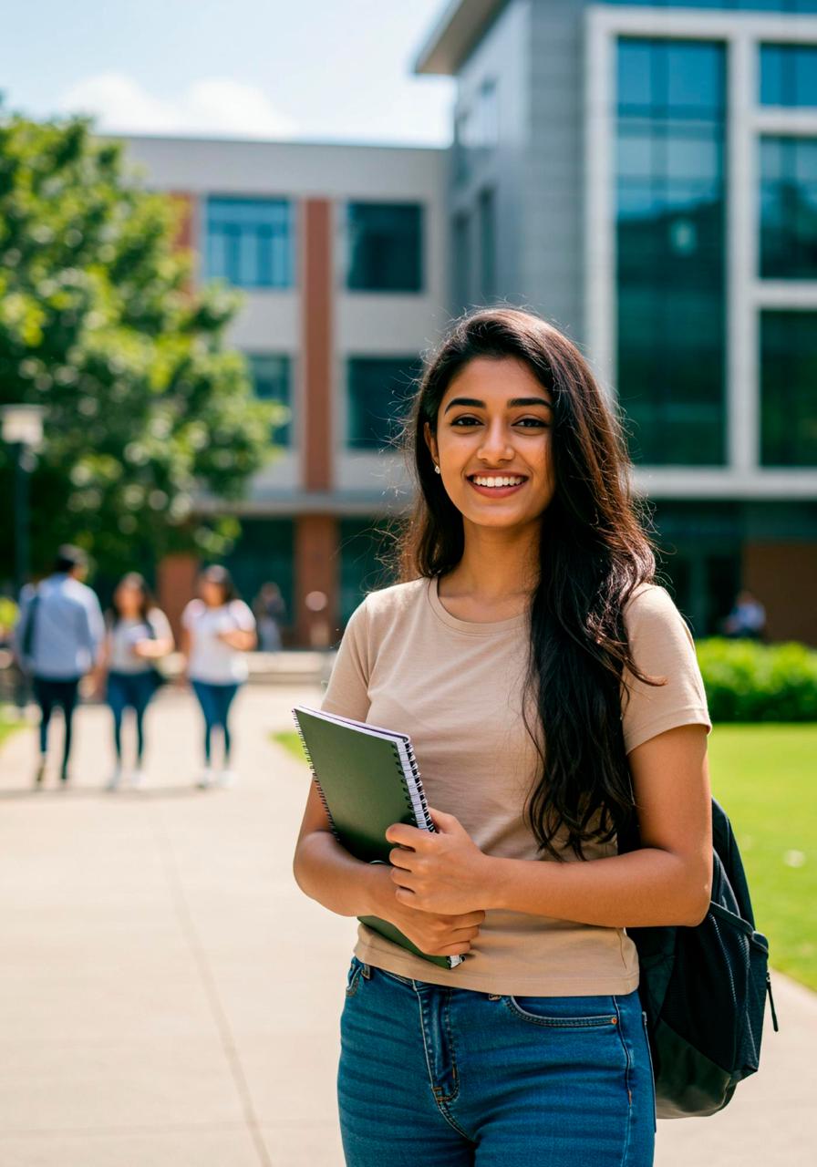 Student exploring degree options